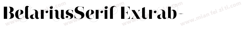 BelariusSerif Extrab字体转换